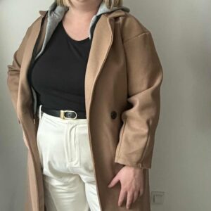 Manteau long capuche