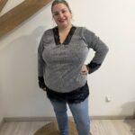 Tee-shirt rouleau dentelle