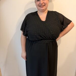 Robe doublée décolleté cache coeur