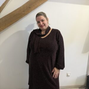 Robe strass avec étole