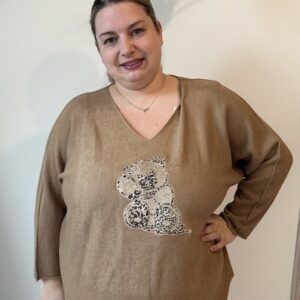 Pull stretch ourson léopard